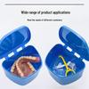 Orthodontic Retainer Box - Trapezoidal Denture and Aligner Storage with Top Opening