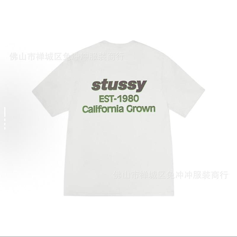 2025 new STU three standards complete spring and summer new tide brand classic cruise printed letters men and women with the same short sleeves