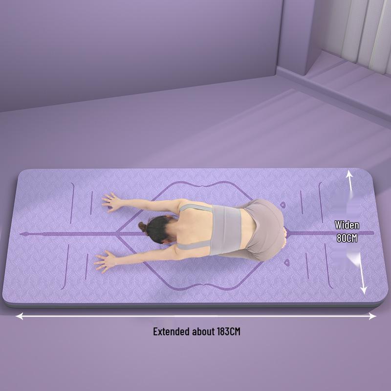 Thick Non-Slip Yoga and Dance Mat with Jump Rope