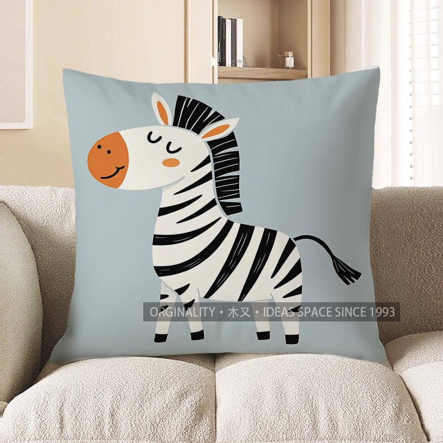 Decorazioni per la Casa Cuscino Decorativo con Fantasia di Giraffa Cartone Animato Copricuscino Adatto per Divano Camera da Letto Auto