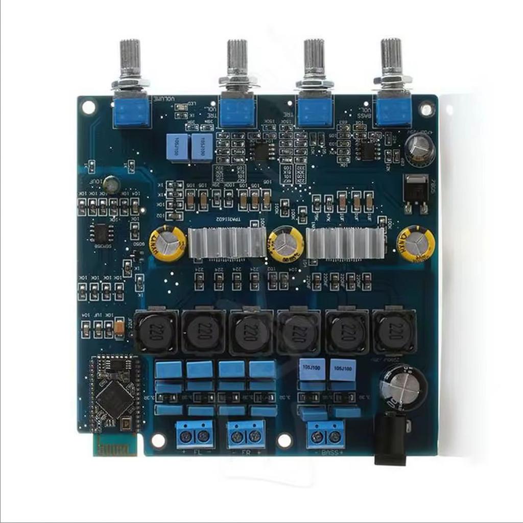 Advanced 2.1Channel Audios Amplifier Board Featuring 100W Bass 50Wx2 Channel and Sealed Dustproof Potentiometer