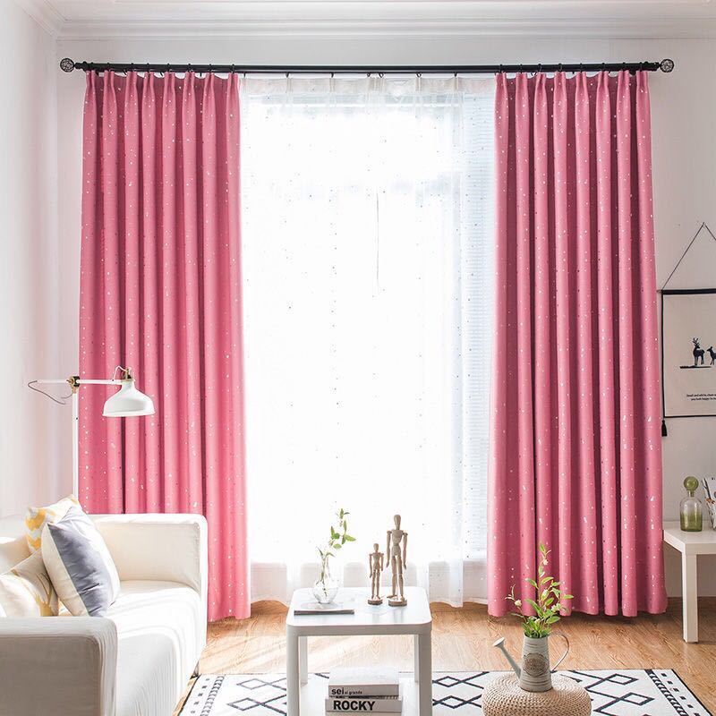 1/2pcs Hollow Out Stars Blackout Curtain for Living Room Window Curtains Bedroom Voile Hotel Home Decoration 1.5m*2.7m