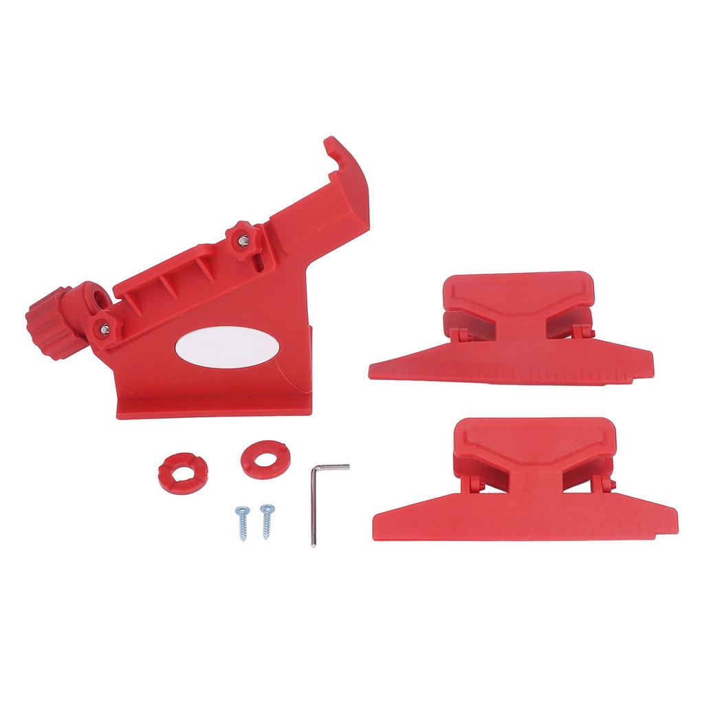 Adjustable Fletching Jig ABS Magnetic Straight Helix Fletching Jig with Clamps for Archery Arrow Red