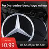 Naklejka na samochód Nowa 2026 Dla Benz AMG Gwiazda logo na przednią kratkę emblemat dół lusterka logo 3D ABS dla Mercedes-Benz dla Mercedes-Benz
