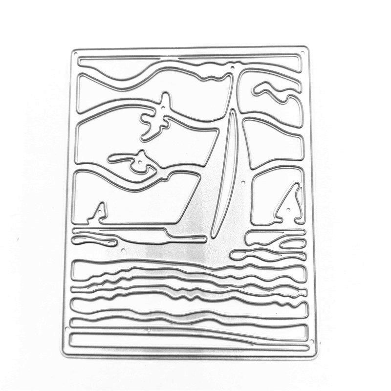 

Прямоугольный парусник, волна, дизайн, стиль, металлические штампы, сделай сам, скрапбукинг, тиснение, трафарет, бумага, шаблон для альбома серебряный