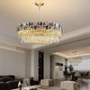 Luxury Crystal Chandelier Ceiling Light for Living, Dining, and Bedroom - High-End Colorful Shell Design
