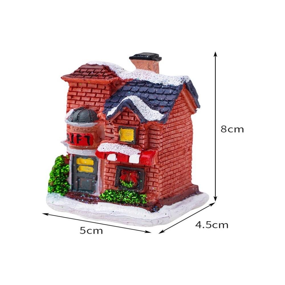 LED Christmas Village Miniature House Xmas House Miniature Creative Christmas Light House  Gifts