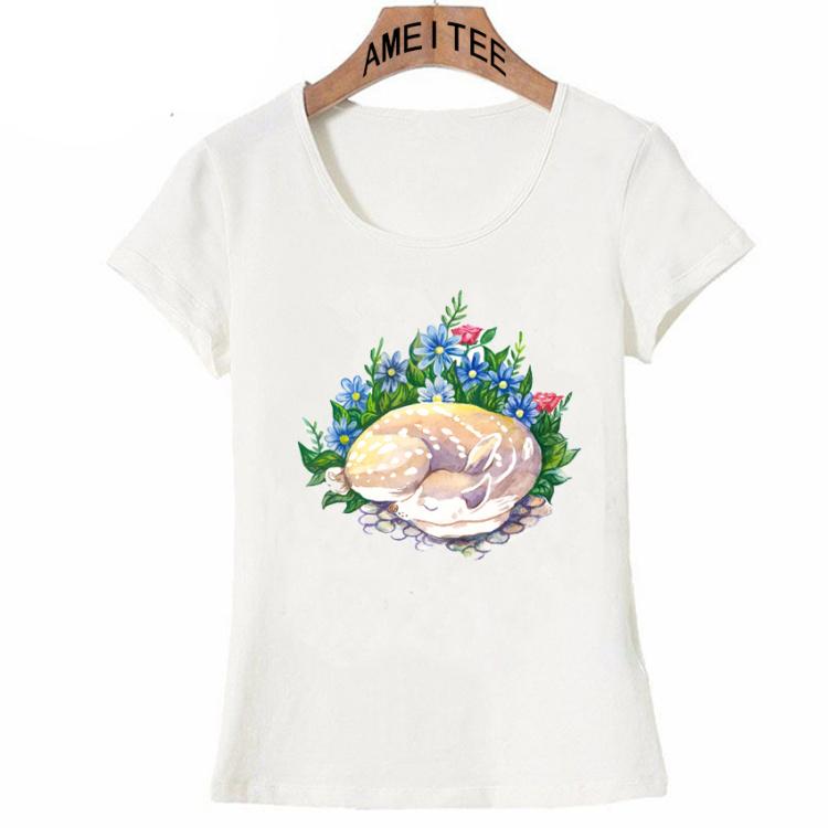 Summer Fashion Fennec Feather Dreams Design T Shirt Hip Hop Women T Shirts