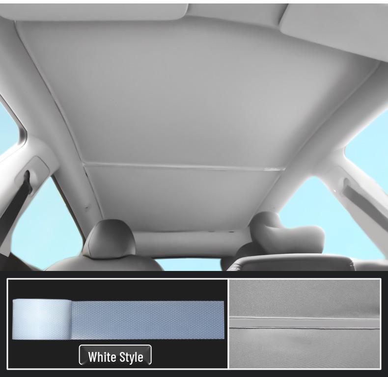 Tesla Model Y Střešní okno Sluneční clona Pás: Perfektní střih, elegantní design, žádné mezery