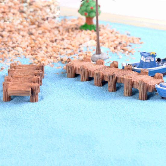 Harz Brücke Mini Miniatur Fee Garten Figuren Landschaft Moos Ornament Dekor