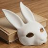 Realistische Weiße Hasenmaske Neuheit Pu-Leder Maske Hasengesicht Cosplay Maske Party Maske Für Osterfeiern Cosplay Kostüme
