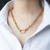 Delicate Stainless Steel 7mm Square Link Chain Choker Necklace for Women Men Carabiner Snap Hook DIY Charm Pendant Clasp Choker