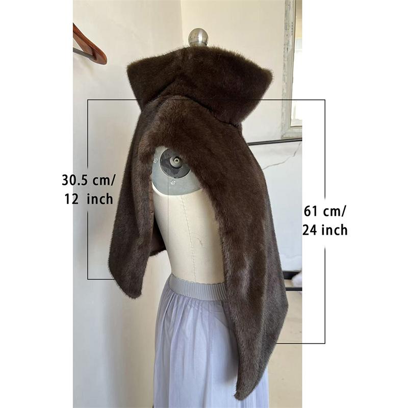 Fashion Faux Fur Sable Vest Crop Top Autumn Winter Turtleneck Eco Mink Fur Tank Tops Sleeveless Jacket Coat