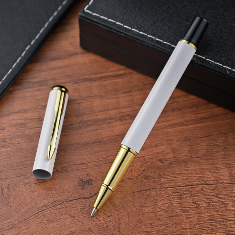 Straight Hair Multi-Color Metal Signature Pen, Neutral Fountain Pen, Orb Pen, Business Advertising, Gift Pen Print
