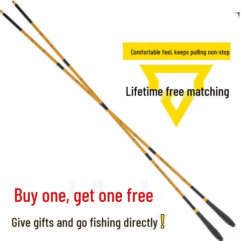Slim Carbon Fiber Crucian Carp Fishing Rod Set – Long Section, Lightweight, Handheld Taiwan Rod