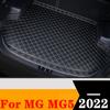 Kofferraum Matte Wasserdicht AUTO Teile Schwanz Abdeckung Boot Teppiche Hohe Seite Hinten Fracht gepäck Pad Liner Fit Für MG MG5