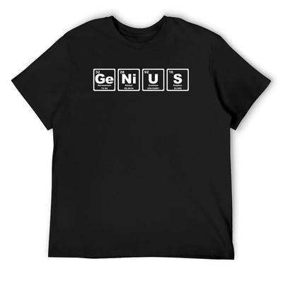 Genius - Periodic Table T-Shirt Anime Clothes Anime Tshirt for a Boy Topping Mens Clothes