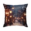45X45Cm Christmas Theme Pillowcase Bedroom Sofa Cushion Cover 100% Polyester Living Room Cushion Pillowcase Home Decor