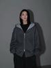 Color Matching Hooded Sweater Men's and Women's Same Style Covered with Ancient Cardigan Jacket Casual Versatile Sports Jacket