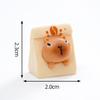 7Pcs/set Cartoon Cake Bread Capybara Animal Miniatures Resin Ornaments Fairy Garden Decoration Micro Landscape
