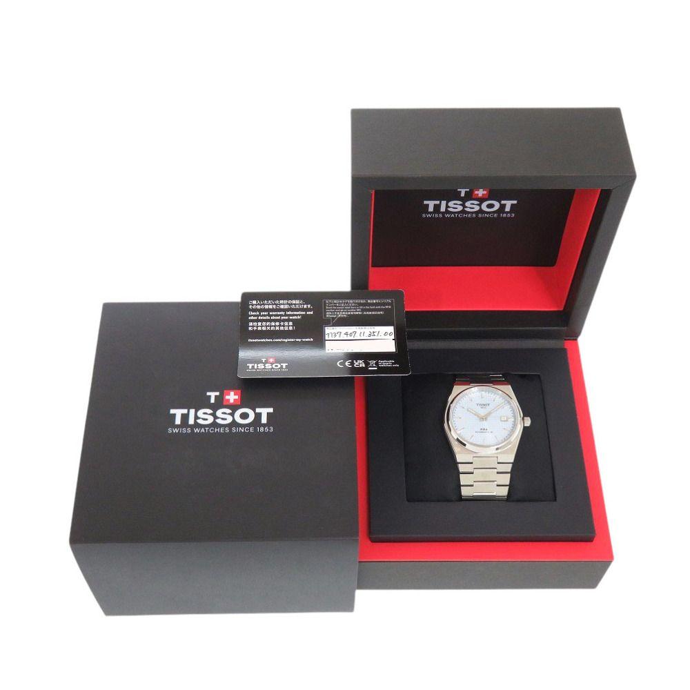 Used Like new Tissot PRX Powermatic 80 T137.407.11.351.00 SS Ice Blue Automatic Watch 1340 TISSOT