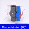 PVC Ball Valve for Water and Fish Tanks - 50mm Threaded Pipe Joint Valve Switch