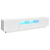 Vidaxl Szafka Tv Z Oświetleniem Led, Biała, 180X35X40 Cm