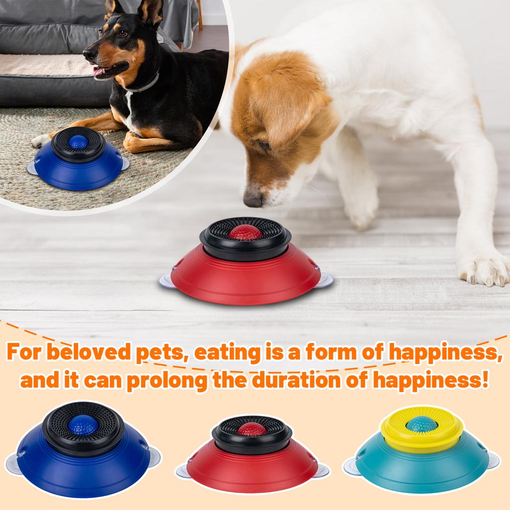 Pet Slow Feeder Licking Bowl with Suction Cup Non-Slip Base Interactive Sniffing Food Toy for Dogs and Cats To Promote Healthy Eating Habits