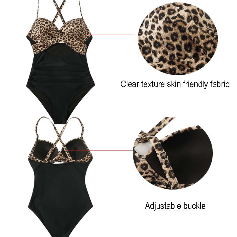 Women Tummy Control Swimsuit Sexy Bikini Swimsuit One Piece Printed Beach Swimsuit