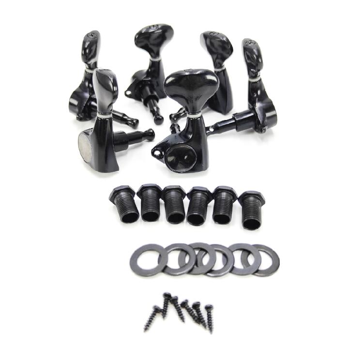 6PCS Guitar Tuning Pegs Guitar Repairing Component Suitable for Acoustic and Electric Guitars with Metal Construction