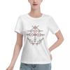Bijoux Kabyles Amazigh Maroc T-shirt Femmes Manches Courtes T-shirts Col Rond Vêtements Coton Été T-shirts Streetwear