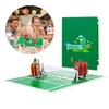 Creative 3D Tennis Theme Popup Gifts Card Fathers Day Greeting Card with Envelope Foldable Happy Birthday Card for Dad