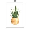 Green Plants Wall Art Canvas Painting Cactus Tiger Pilan Monstera Posters And Prints Wall Pictures For Living Room Decor