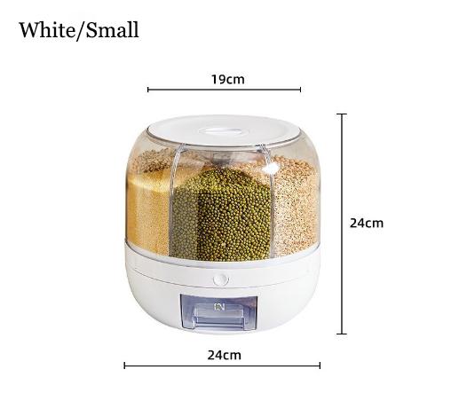 Hot Sale Kitchen Storage Container Box Rice Container Dispenser Food Grain Dispenser With Lid  Cereal Storage Box 6L
