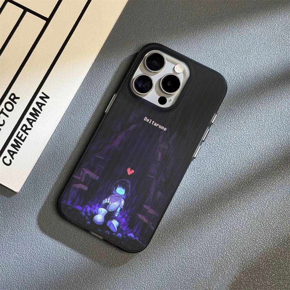 D-Deltarune Ralsei For iPhone 17 16 15 14 13 12 11 Pro Max Plus Pro Corrugated Shockproof Matte Phone Cover