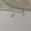 S925 Sterling Silver Chinese Knot Twisted Ear Studs for Women - Niche Design, High-End Screw Back Cartilage Studs.