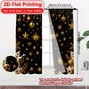 2D Flat Printing  2pcs Golden Celebration(1) Print Modern Curtains Yarn Curtains Home Decor Ldeal for Translucent digital