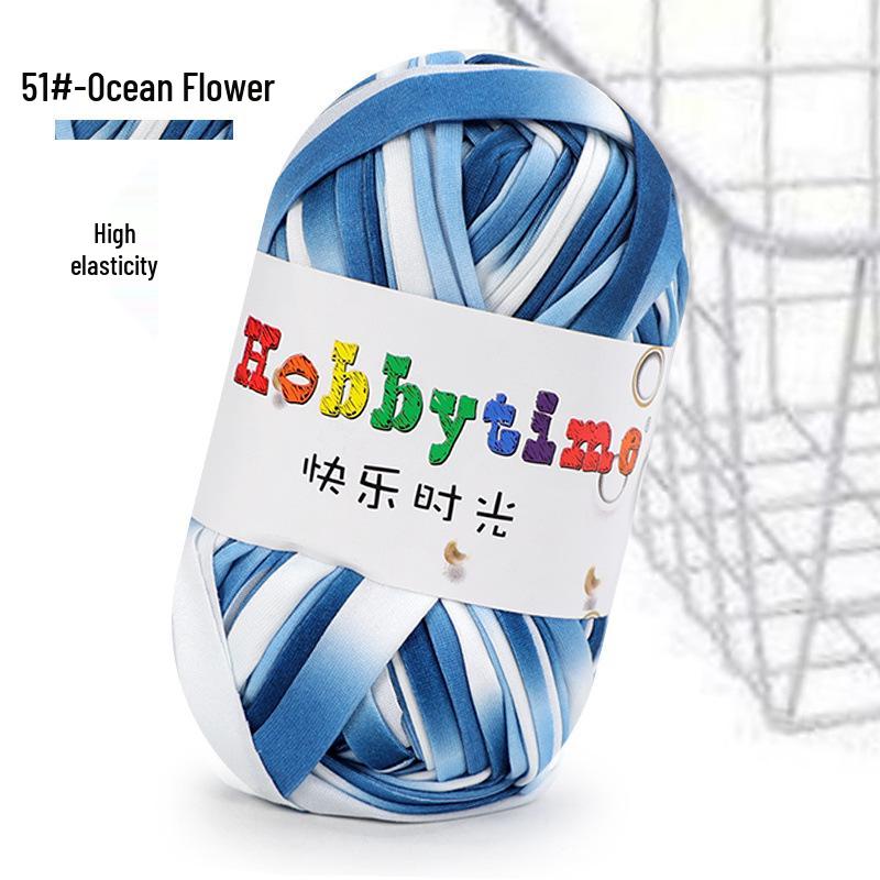Cloth Strip Yarn DIY Crochet Kit: Handmade Bag, Knitting Material for Cushions, Carpets, and Dolls