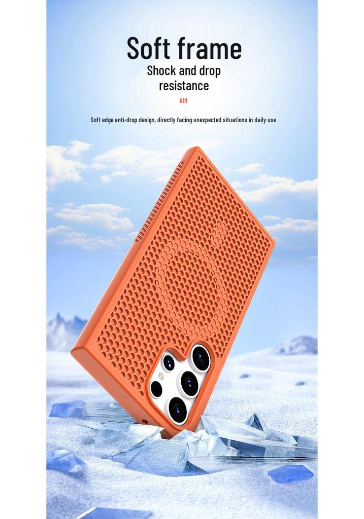 Samsung S26 Ultra Magnetic Heat Dissipation Phone Case, S5 Ultra Breathable & S24 Ultra Drop-Proof Protective Case