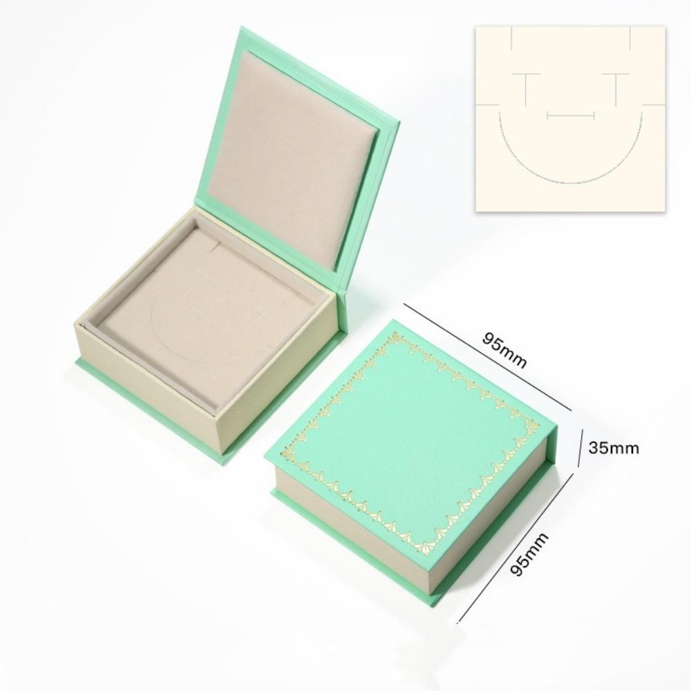 Flip Cover Jewelry Box Jewelry Holder With Sponge Book Shaped Jewelry Box Flip Closure Necklace Storage Case For Gift
