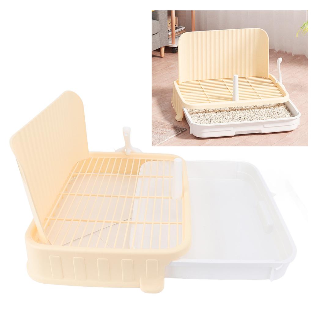 Dog  ing Toilet with Pee Wall Large Size Easy Cleanup Leakproof Stable Structure Puppy Potty Tray for Medium Large Dogs