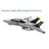 Mini F-14 Tomcat Model Movable Wings DIY Building Blocks Educational Toy Gift for Kids Xmas Birthday