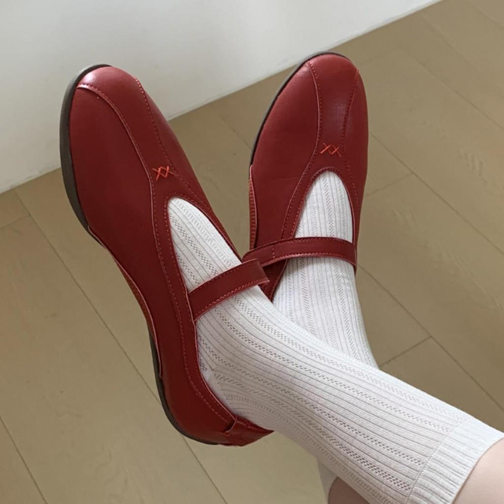 2025 Velcro Ballet Flats: Versatile One-Strap Soft Sole Casual Women's Shoes