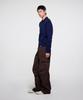 ERA Men Wool Blend Polo Sweater - Navy