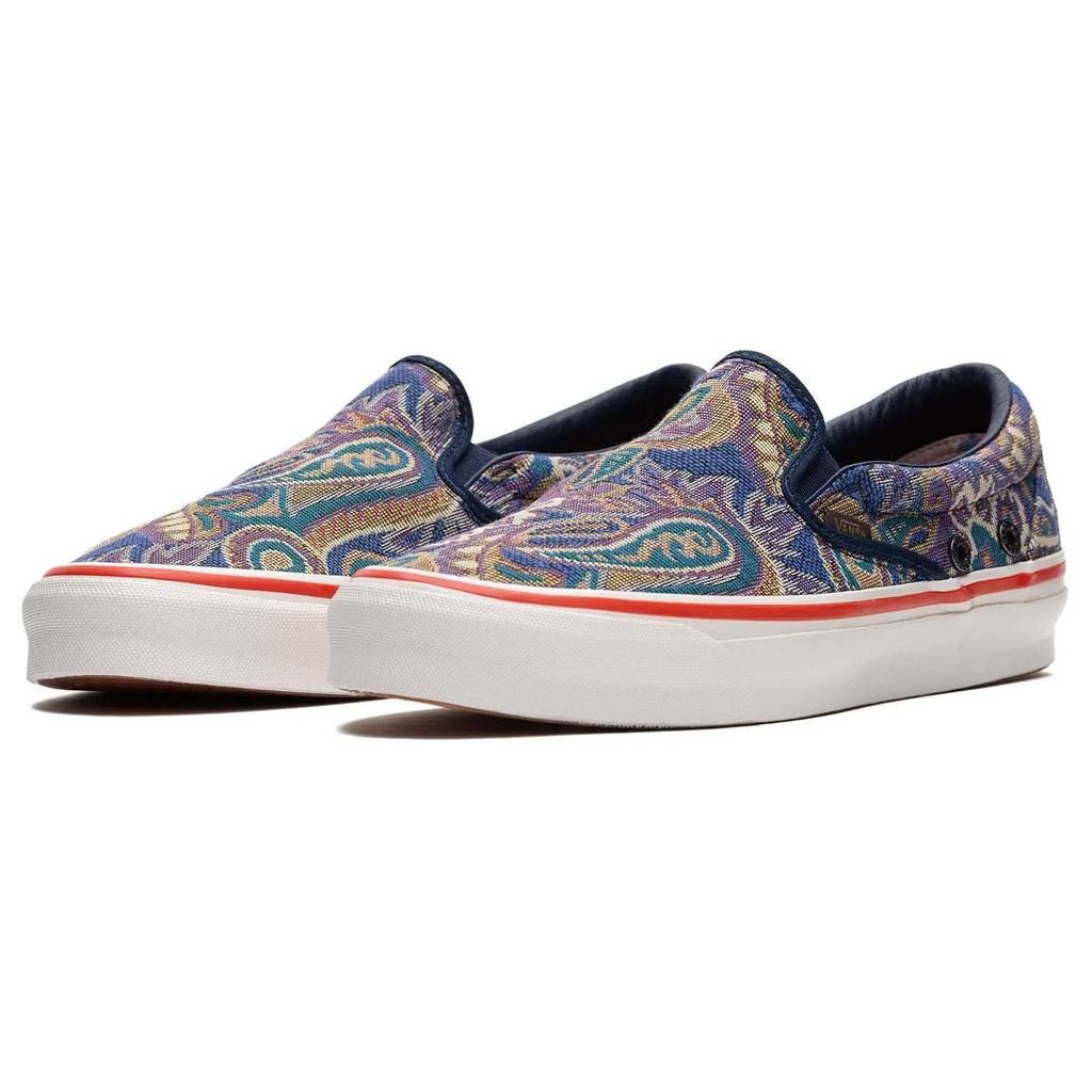 Vans Slip-On LX Shoes Comfortable Versatile Low-Top Skate Shoes Unisex sneaker Blue VN0A32QNFUH