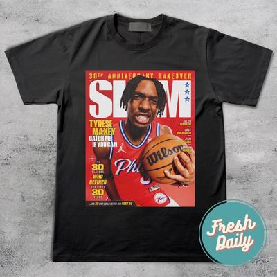 Tyrese Maxey Sixers Slam Cover Unisex T Shirt