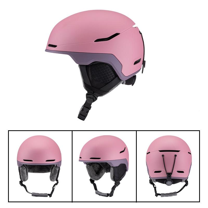 ABS Motorcycle Electric Vehicle Safety Helmet Custom Winter Warm Breathable Riding Gear for Adults Teens OEM Ski Sports Helmet
