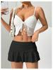 Korean Pleated A-line Skirt with Safety Pants - Summer Fashion for Women