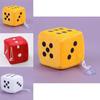 Plush Dice Party Pendant Soft Fluffy Car Decoration