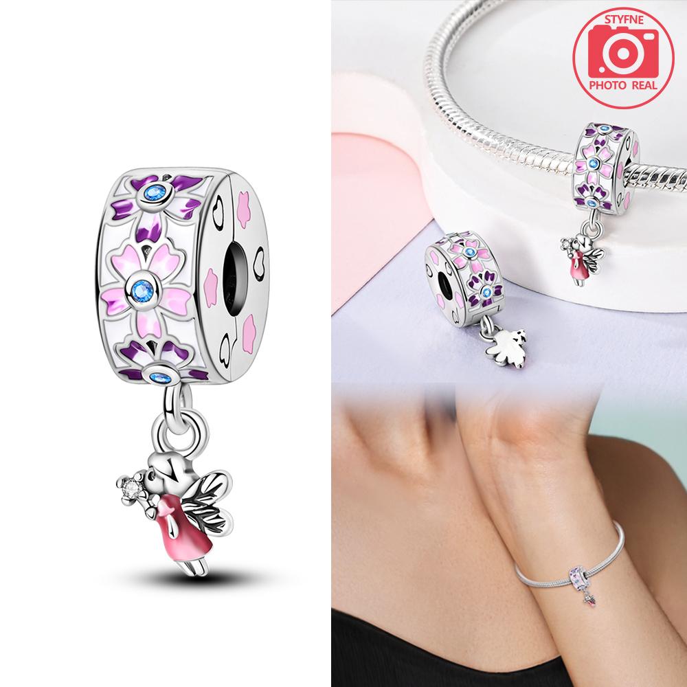 Charm Bead Charms Plata Openwork Flower Clip copper Colors Ideal For Charm Bead Charms copper Colors Authentic Bracelets for Jewellery Making